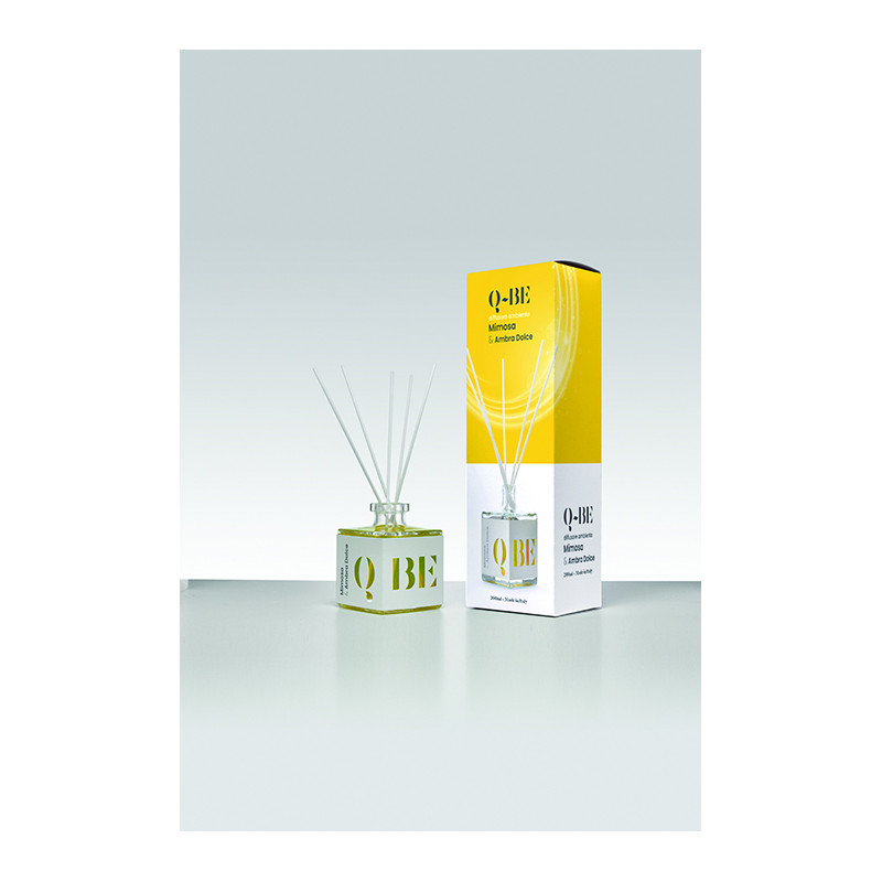 Q-BE DIFFUSORE AMBIENTE MIMOSA E AMBRA DOLCE - MD WebStore