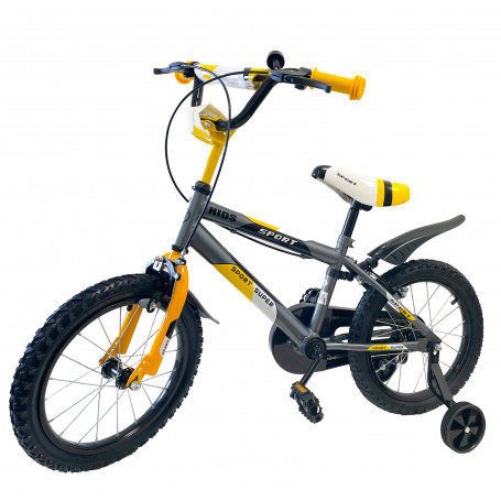 BICICLETTA BIMBO SPORT 16'' GIALLO - MD WebStore