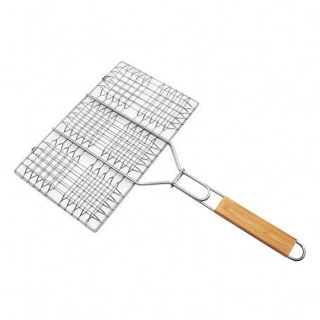 GRIGLIA DOPPIA BBQ 55X35X3.5 CM - MD WebStore