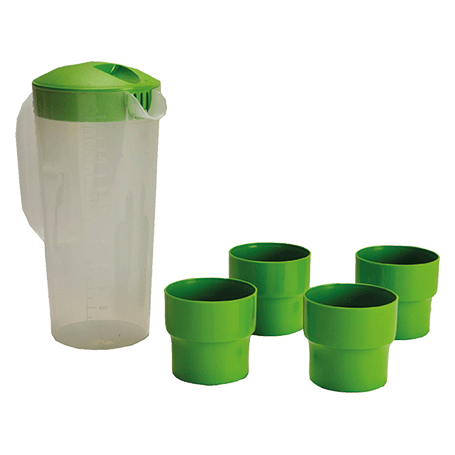 BROCCA CON 4 BICCHIERI - MD WebStore
