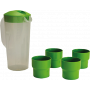 BROCCA CON 4 BICCHIERI - MD WebStore