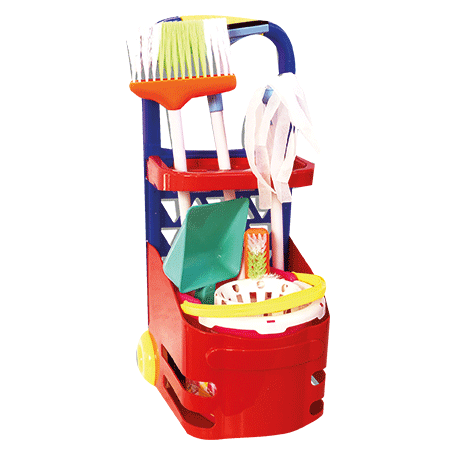 APEL PLASTIK SET TROLLEY PULIZIA GIOCO BAMBINI - MD WebStore