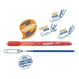 CARIOCA PENNA OOPS ROSSO CANCELLABILE E RICARICABILE - MD WebStore