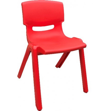 SEDIA BIMBO IN PLASTICA ROSSO - MD WebStore