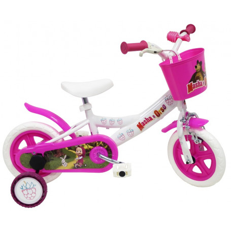 DENVER BIKE BICICLETTA MASHA E ORSO 10'' BIANCO - MD WebStore