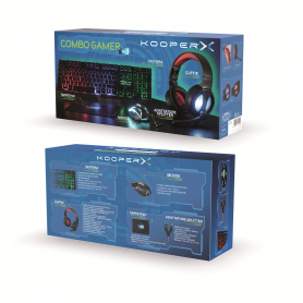 KOOPER COMBO GAMER SET 5IN1 TASTIERA MOUSE E CUFFIE - MD WebStore