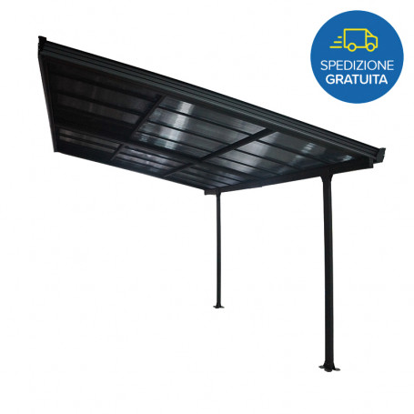 FORESTA TT3040CL TETTOIA IN ALLUMINIO CON PANNELLO - MD WebStore
