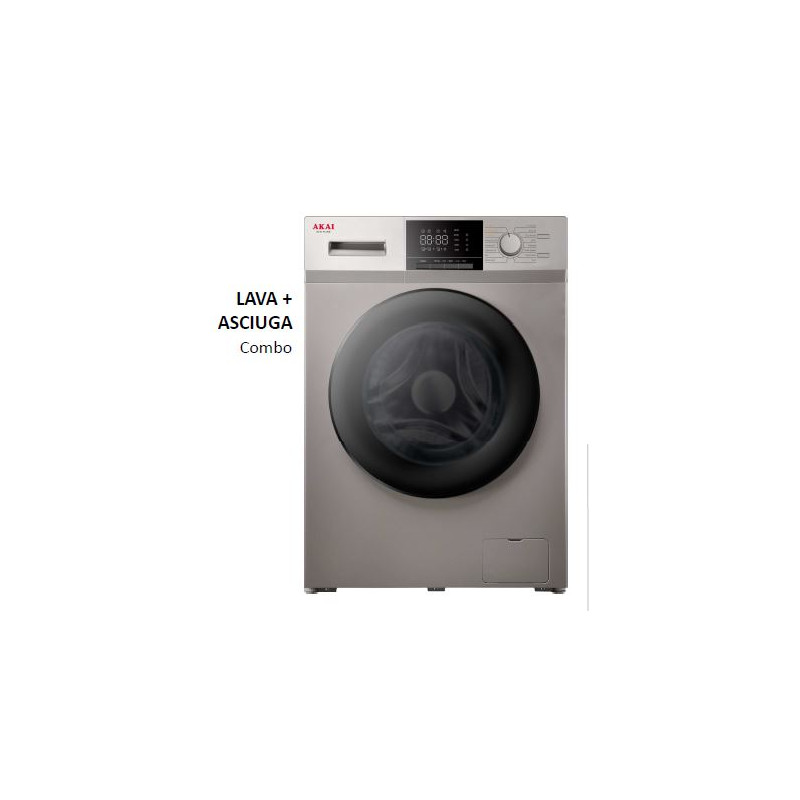 AKAI AQUA1070K-TL LAVASCIUGA CARICAFRONTALE VAPORE 10+7 KG - MD WebStore