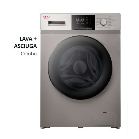 AKAI AQUA1070K-TL LAVASCIUGA CARICAFRONTALE VAPORE 10+7 KG - MD WebStore