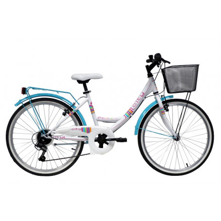 DENVER BIKE BICICLETTA CITY VENERE 24'' ACCIAIO - MD WebStore