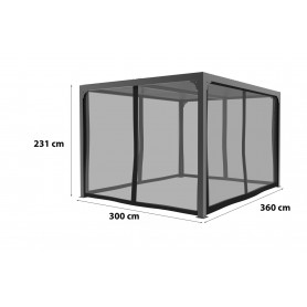 FORESTA PERBIRA3630 KIT TENDA ZANZARIERA PER PERGOLA - MD WebStore