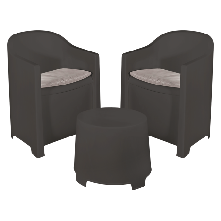 PROGARDEN SET SALOTTINO LUNA ANTRACITE - MD WebStore