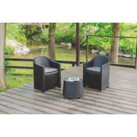PROGARDEN SET SALOTTINO LUNA ANTRACITE - MD WebStore