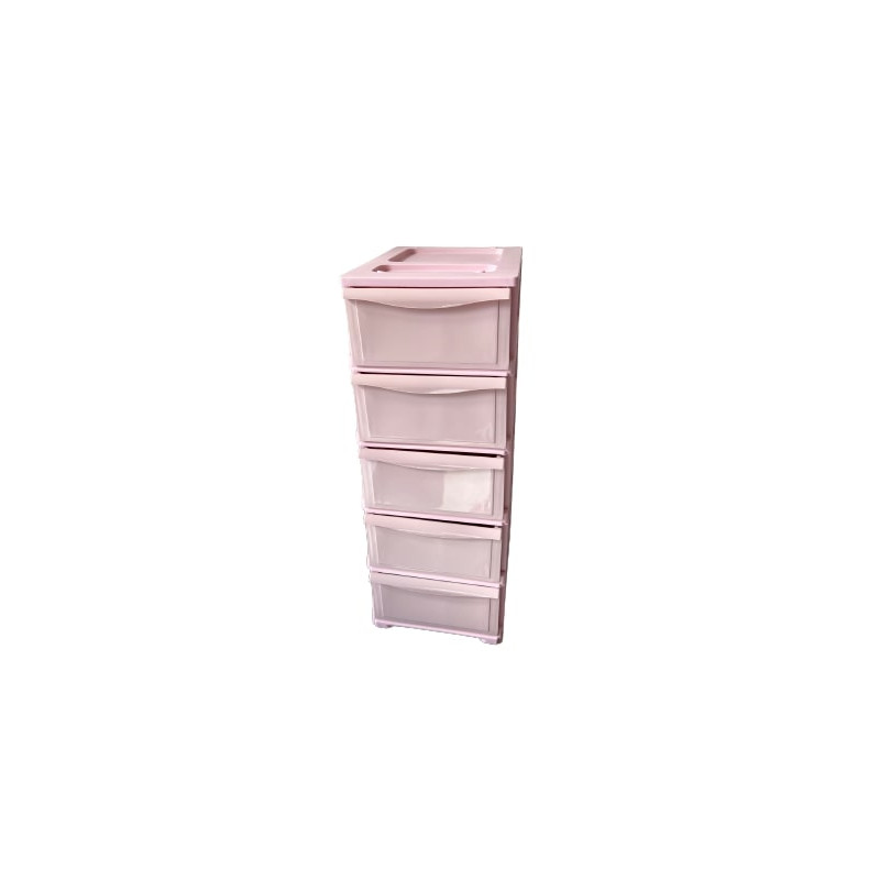 CASSETTIERA 5 CASSETTI ROSA - MD WebStore