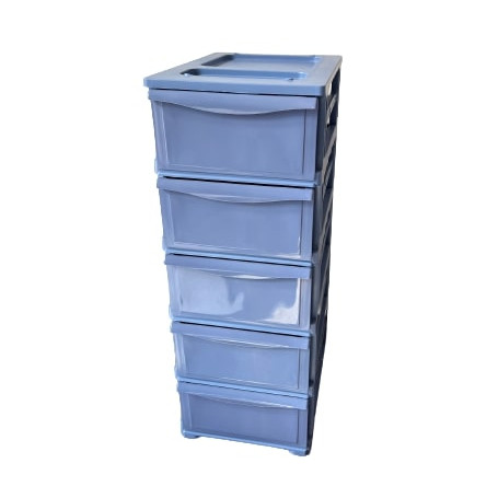 CASSETTIERA 5 CASSETTI BLU NAVY - MD WebStore