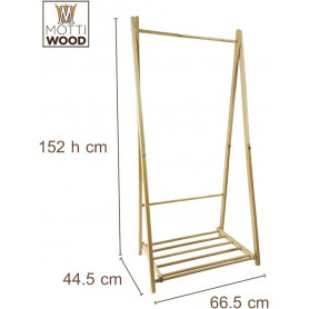 MOTTINOX PORTA ABITI IN LEGNO FAGGIO - MD WebStore