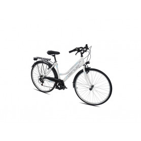 DENVER BIKE BICICLETTA TREKKING 28'' ACCIAIO DONNA - MD WebStore