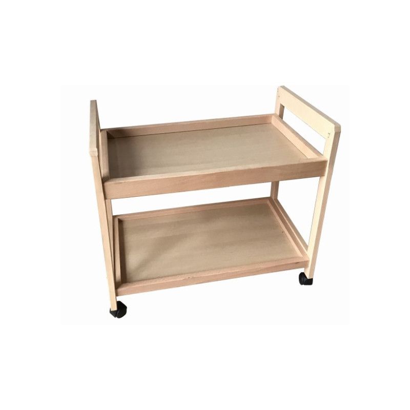 MOTTINOX CARRELLO 2 RIPIANI IN LEGNO - MD WebStore
