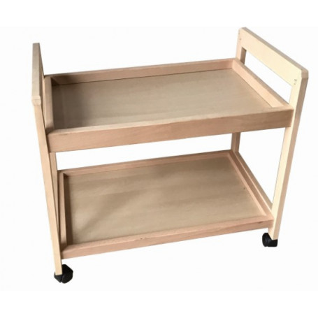 MOTTINOX CARRELLO 2 RIPIANI IN LEGNO - MD WebStore