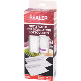 SET 2 ROTOLI RICAMBIO PER SIGILLATORI SOTTOVUOTO - MD WebStore