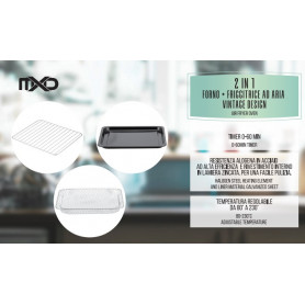 MXD FORNO/FRIGGITRICE AD ARIA 2 IN 1 BIANCO - MD WebStore