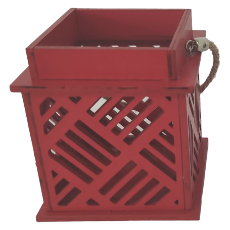 PORTACANDELA IN LEGNO 11x12CM - MD WebStore