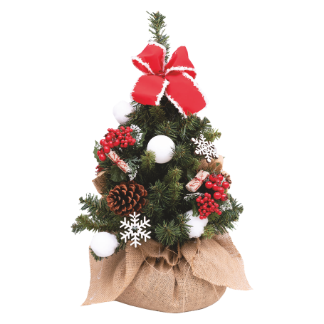 ALBERO DI NATALE CON DECORI 60CM - MD WebStore