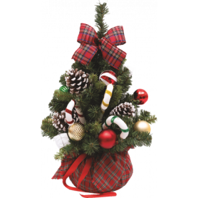ALBERO DI NATALE CON DECORI 60CM - MD WebStore