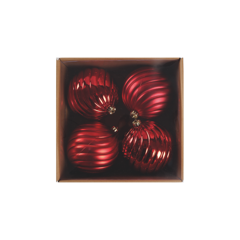 SET PALLINE NATALE 4PZ 15CM - MD WebStore