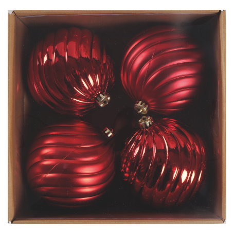 SET PALLINE NATALE 4PZ 15CM - MD WebStore