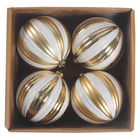 SET PALLINE NATALE 4PZ 15CM - MD WebStore