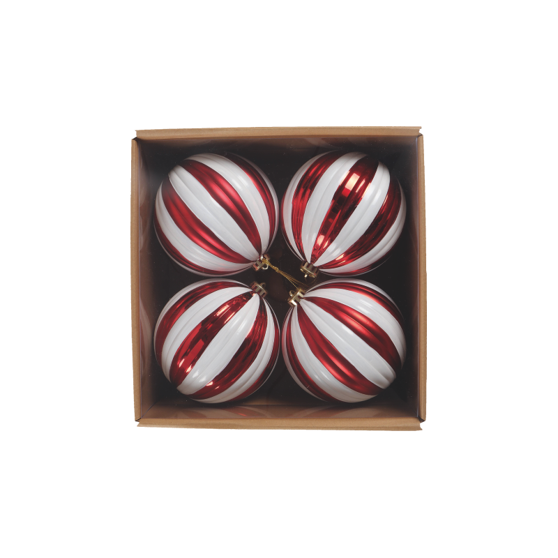 SET PALLINE NATALE 4PZ 15CM - MD WebStore