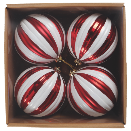 SET PALLINE NATALE 4PZ 15CM - MD WebStore