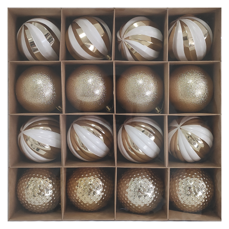 SET PALLINE NATALE 16PZ 8CM - MD WebStore