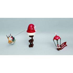 PUNTALE ALBERO DI NATALE CON SLITTA 65x41CM - MD WebStore