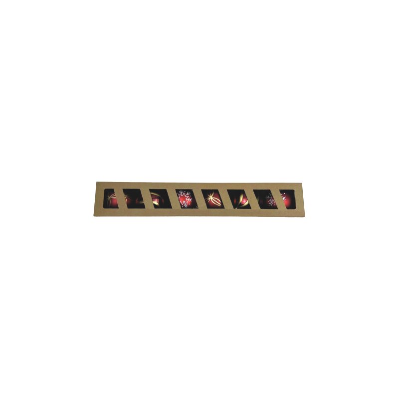 SET PALLINE DI NATALE ROSSO 8CM 6 PZ - MD WebStore