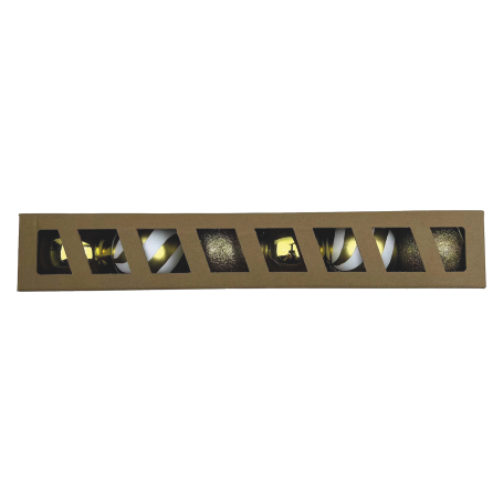 SET PALLINE DI NATALE ORO E ARGENTO 8CM 6PZ - MD WebStore