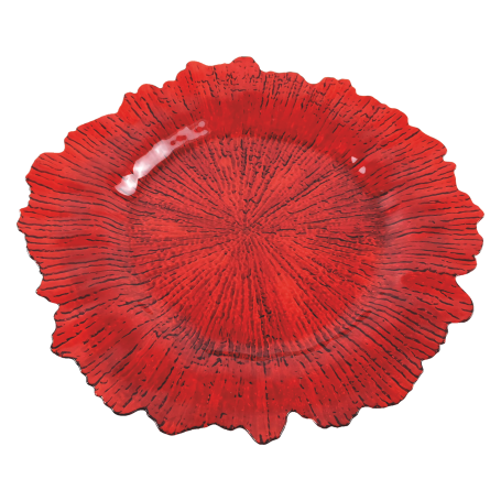 SOTTOPIATTO IN PLASTICA ROSSO - MD WebStore
