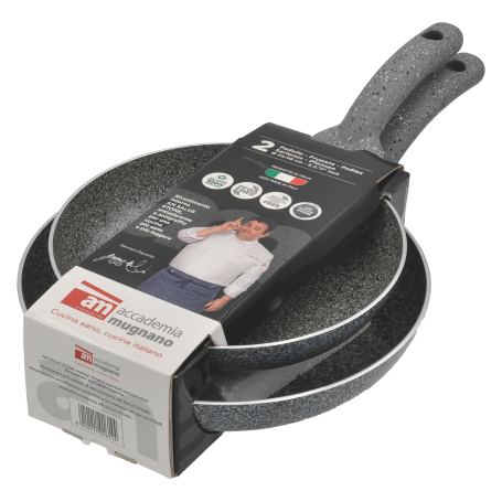 ACCADEMIA MUGNANO SET 2 PADELLE 24/28CM