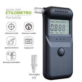 ALCOL TEST ETILOMETRO PORTATILE