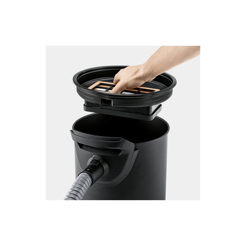 Aspiracenere 964 Con Motore E Autopulente - Capacità 20 Litri, 800 Watt, Nero