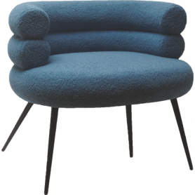 MD CASA LT-10129 POLTRONA BLU SCURO - MD WebStore