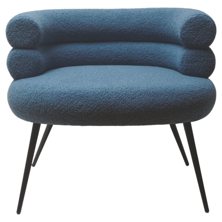 MD CASA LT-10129 POLTRONA BLU SCURO - MD WebStore