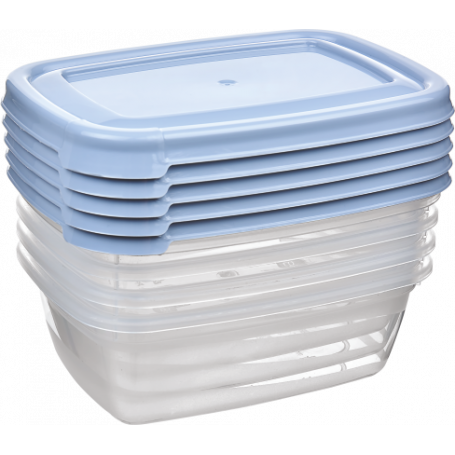 CONTENITORI RETTANGOLARI 5x300ml