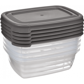 CONTENITORI RETTANGOLARI 5x300ml