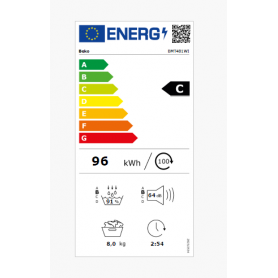 BEKO BMT481WI ASCIUGATRICE POMPA DI CALORE 8KG