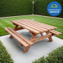 FORESTA SJTFD7 TAVOLO+PANCHE 6 PERSONE