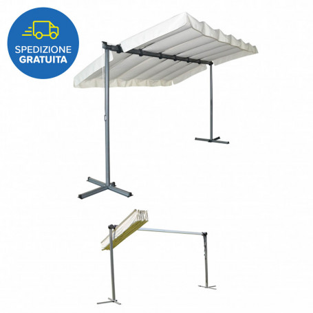 FORESTA PER2535M PERGOLA IN ACCIAO CON TELO