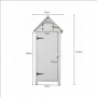 FORESTA ARM0805W ARMADIO DA GIARDINO BIANCO