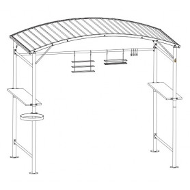 FORESTA CAR1713AC TETTOIA BBQ IN ACCIAIO